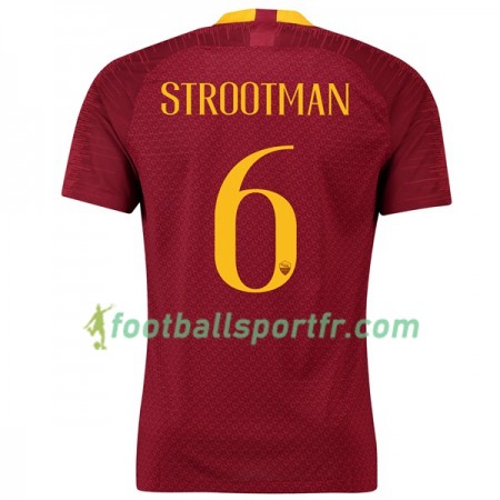 Tenue AS Roma Strootman 6 Domicile 2018-2019 Maillot de Foot